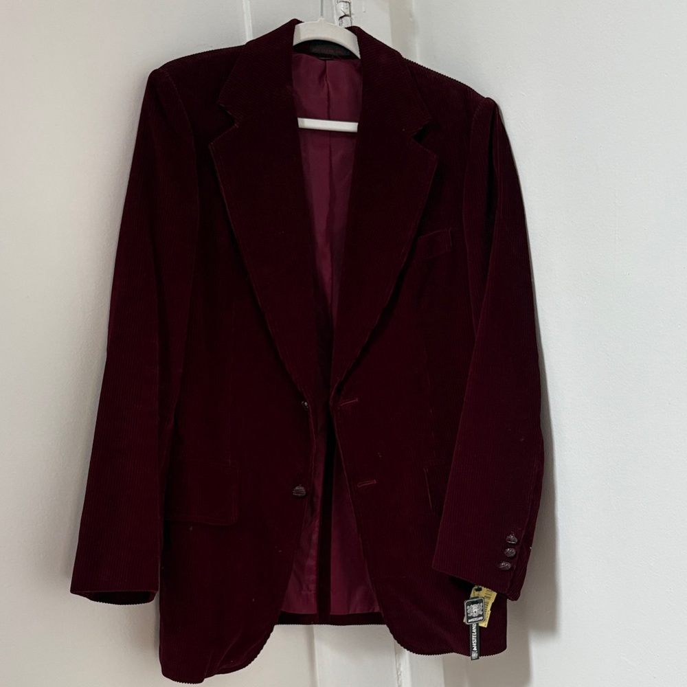 Jack Daniels Men's Red Corduroy Blazer